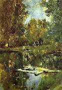 Pond in Abramtsevo. Study Valentin Serov